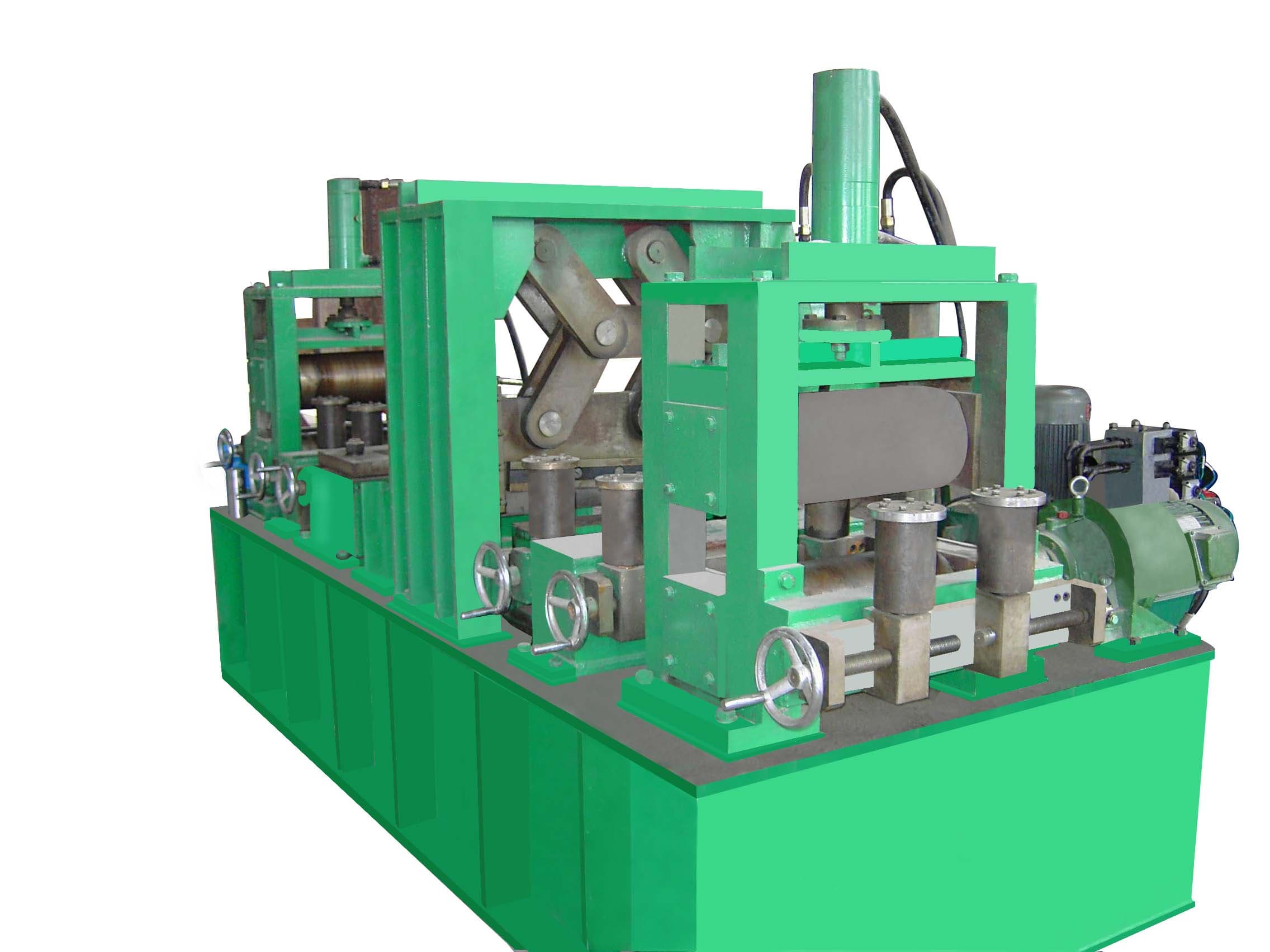 shear and welder for tube mill